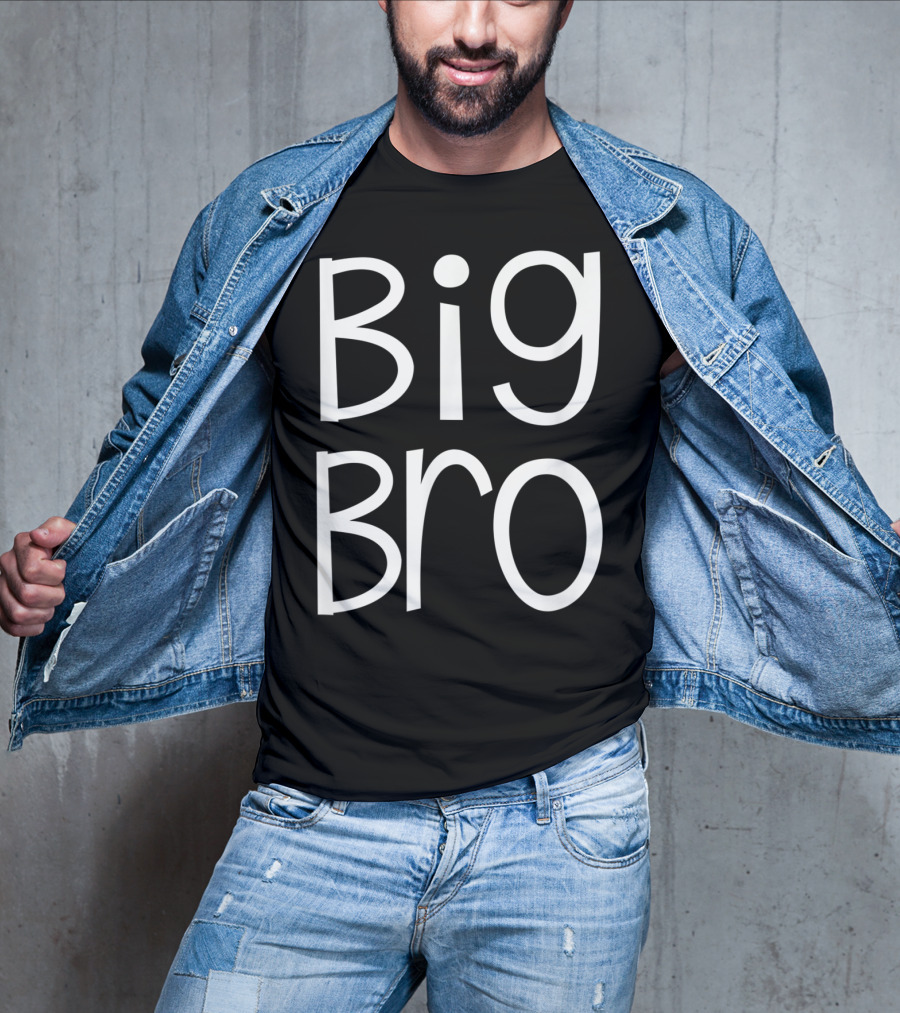 Big Bro Kids Older Brother Boys Siblings Day T-Shirt