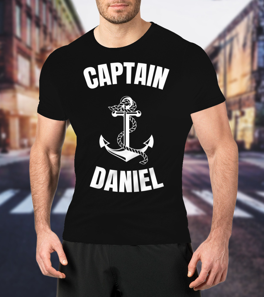 Captain Daniel Anchor Nautical Boat Captain T-Shirt