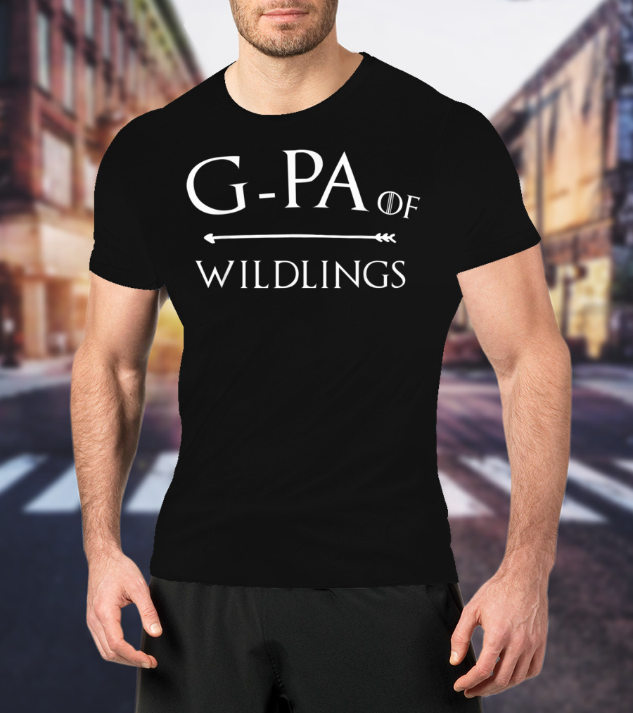 G PA Of Wildlings Novelty Text With Arrow And Fantasy T-Shirt