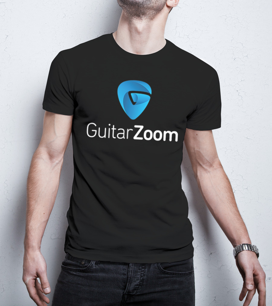 GuitarZoom Pick Pocket Guitar Players Emblem T-Shirt