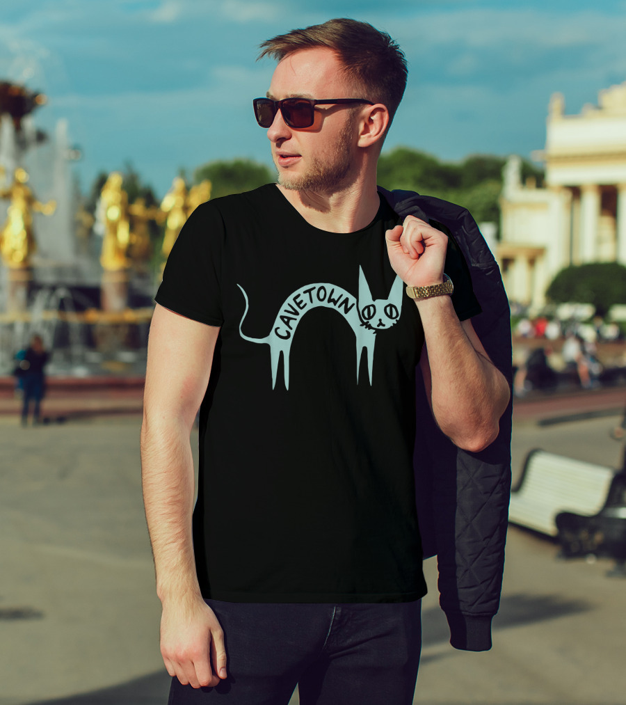 Cavetown Arched Fig Cat Drawing T-Shirt