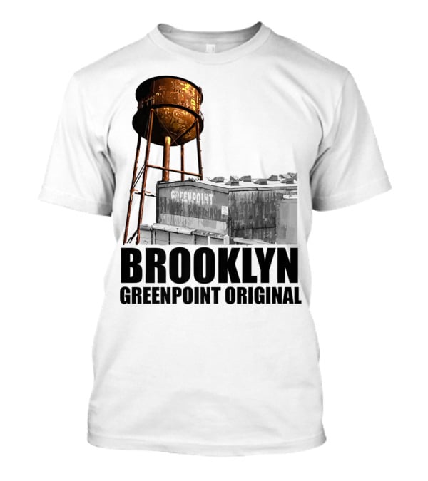 Brooklyn Greenpoint Original Water Tower Skyline T-Shirt