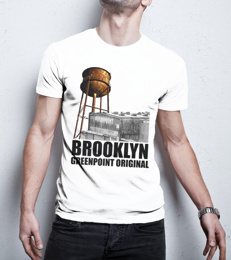 Brooklyn Greenpoint Original Water Tower Skyline T-Shirt