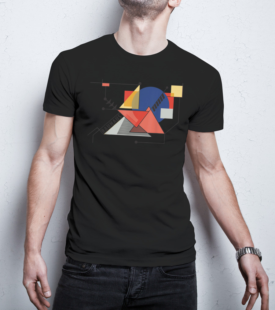Bauhaus Movement Geometric Abstract 1919 Reproduction T-Shirt
