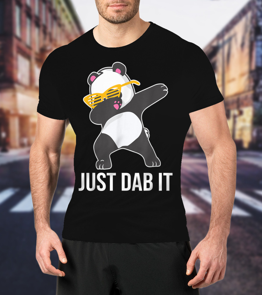 Just Dab It Panda With Sunglasses Dabbing T-Shirt