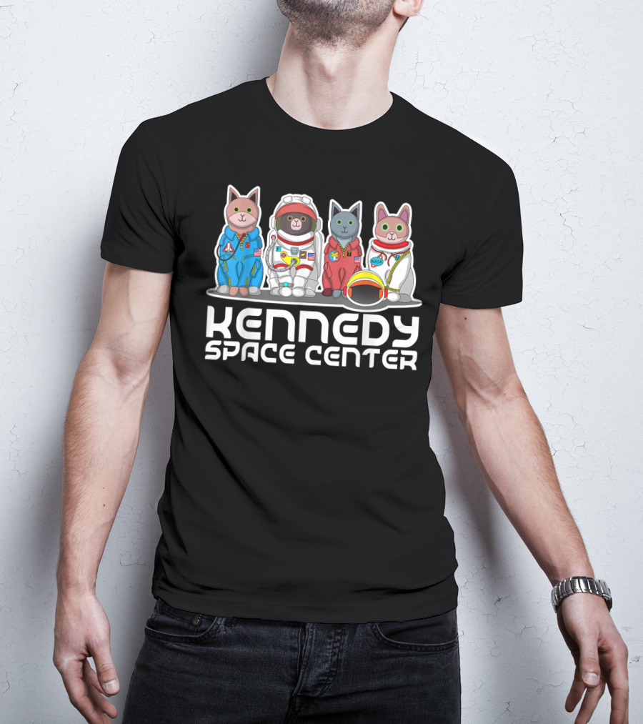 Kennedy Space Center Cats Astronaut Suits NASA T-Shirt