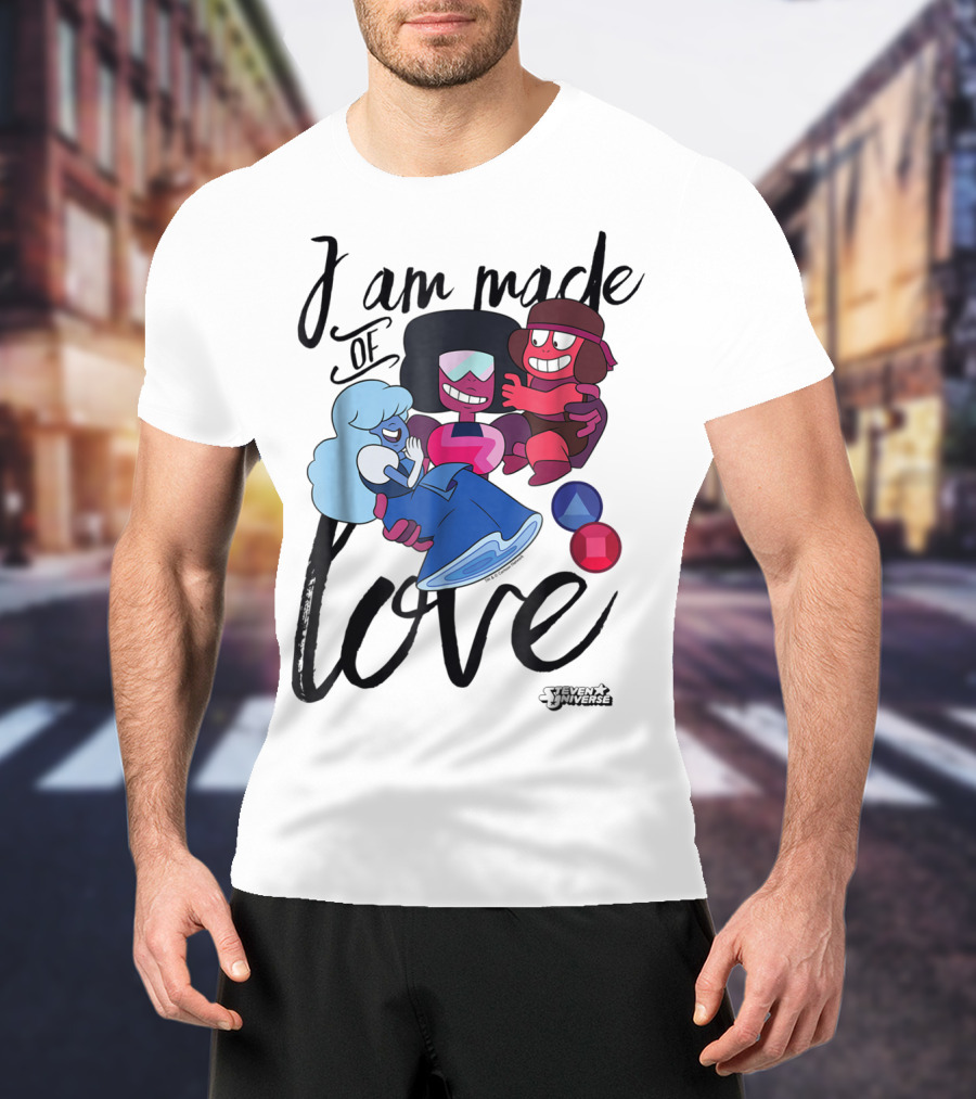 CN Steven Universe I Am Made Of Love Fusion Garnet Sapphire Ruby T-Shirt
