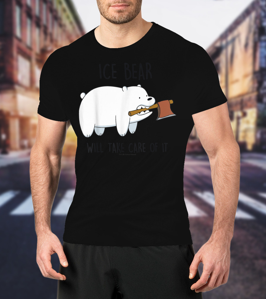 CN We Bare Bears Ice Bear Will Take Care Of It Cartoon Network T-Shirt
