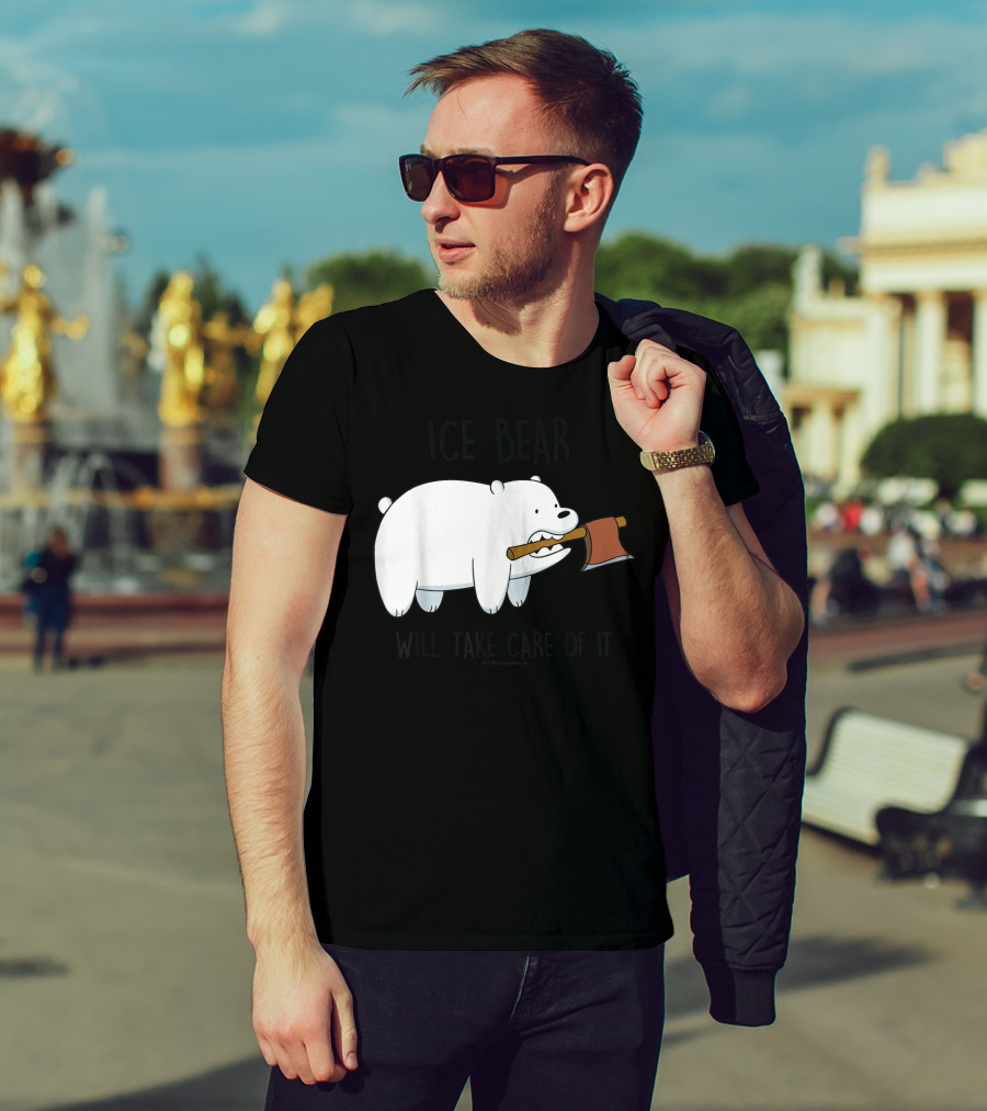 CN We Bare Bears Ice Bear Will Take Care Of It Cartoon Network T-Shirt