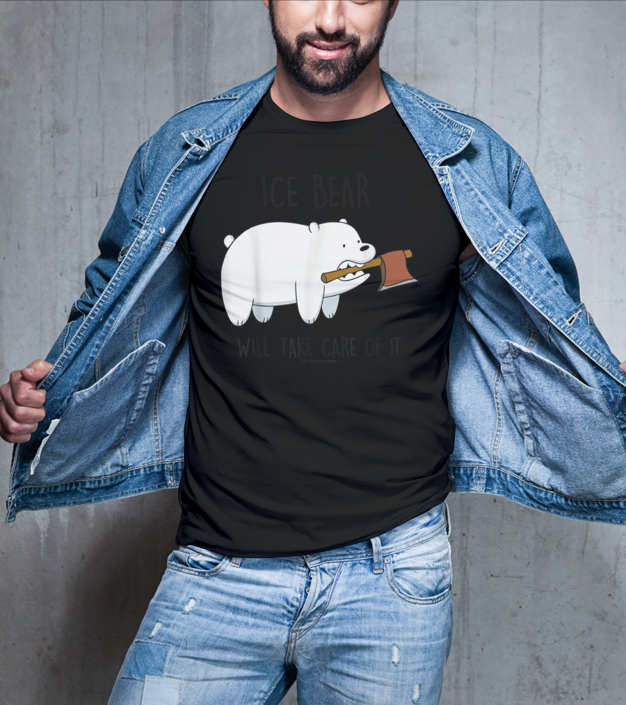 CN We Bare Bears Ice Bear Will Take Care Of It Cartoon Network T-Shirt
