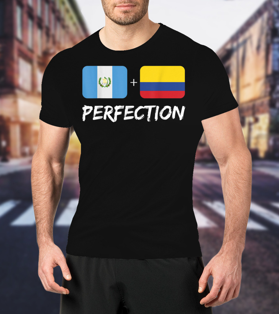 Guatemalan Flag Plus Colombian Flag Equals Perfection T-Shirt