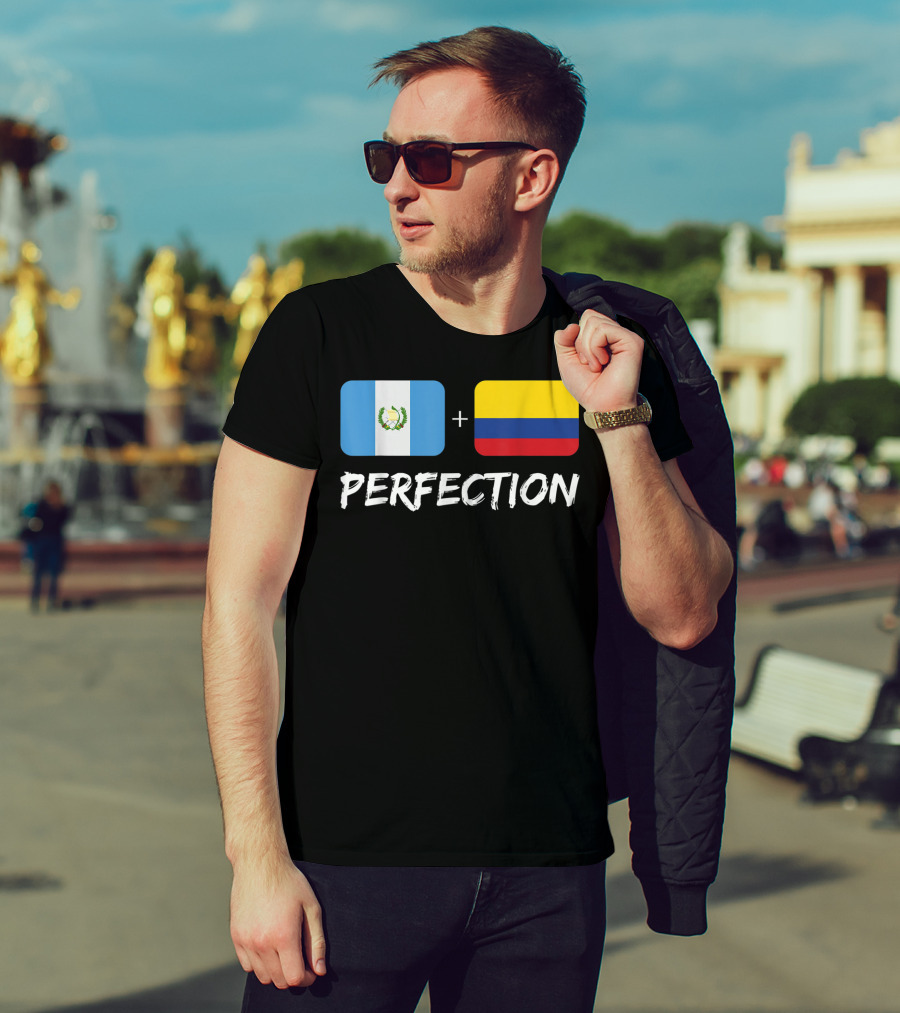 Guatemalan Flag Plus Colombian Flag Equals Perfection T-Shirt
