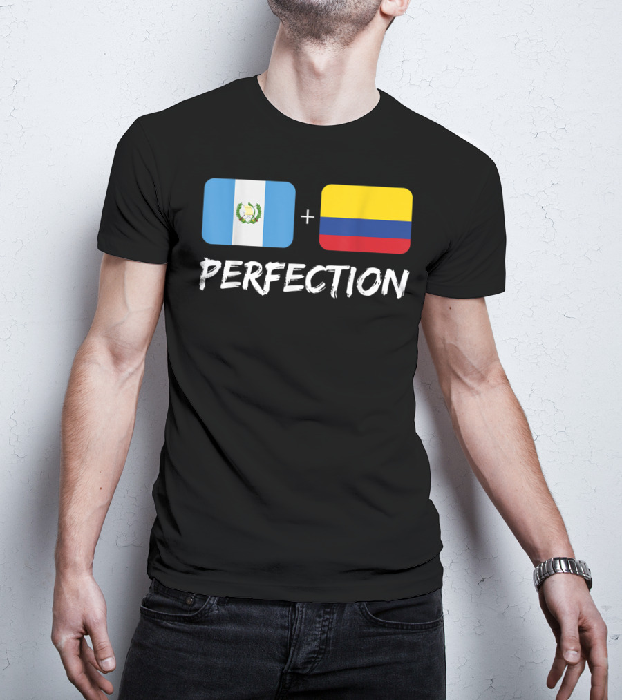 Guatemalan Flag Plus Colombian Flag Equals Perfection T-Shirt