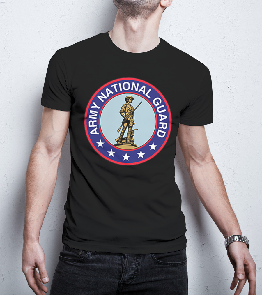 Army National Guard Veteran Morale Emblem T-Shirt