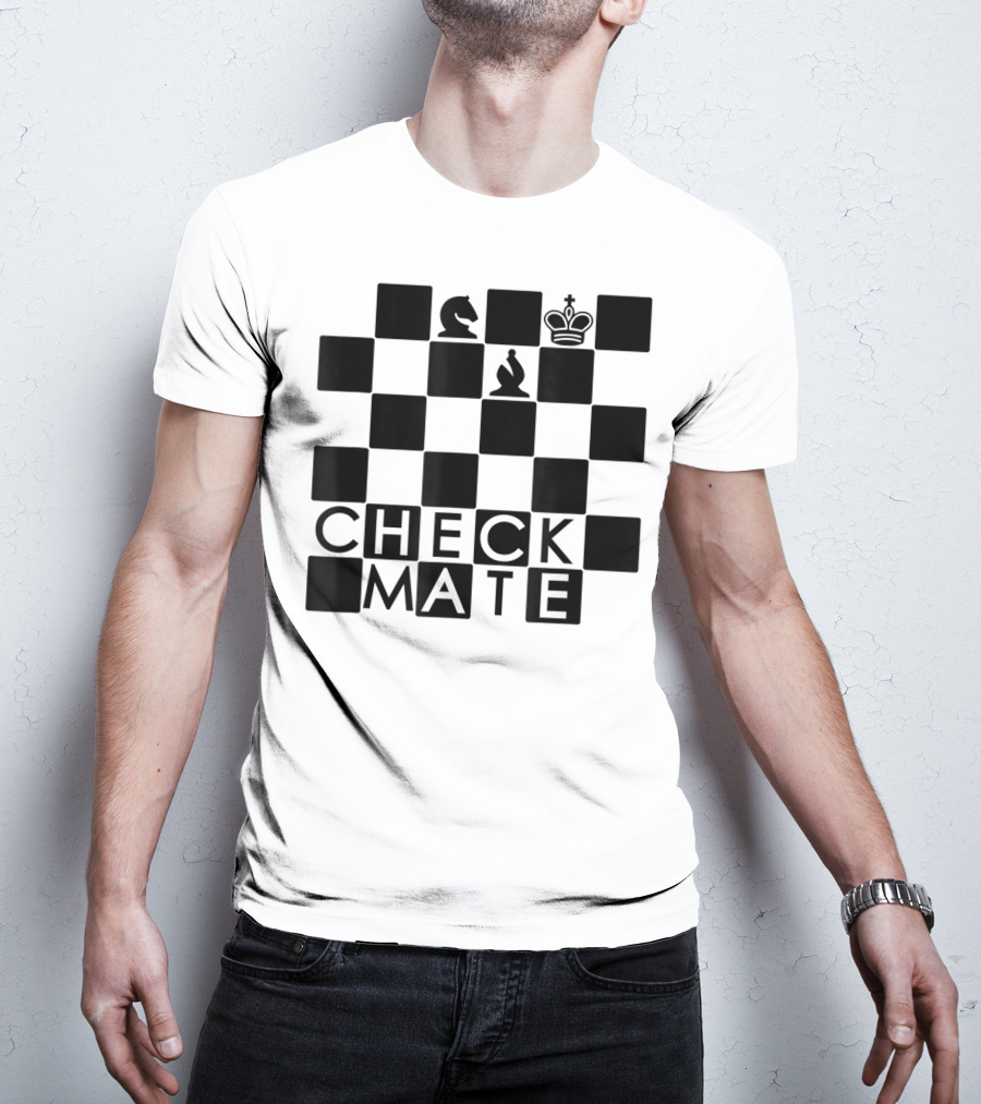 Chess Board Checkmate Knight Bishop King T-Shirt