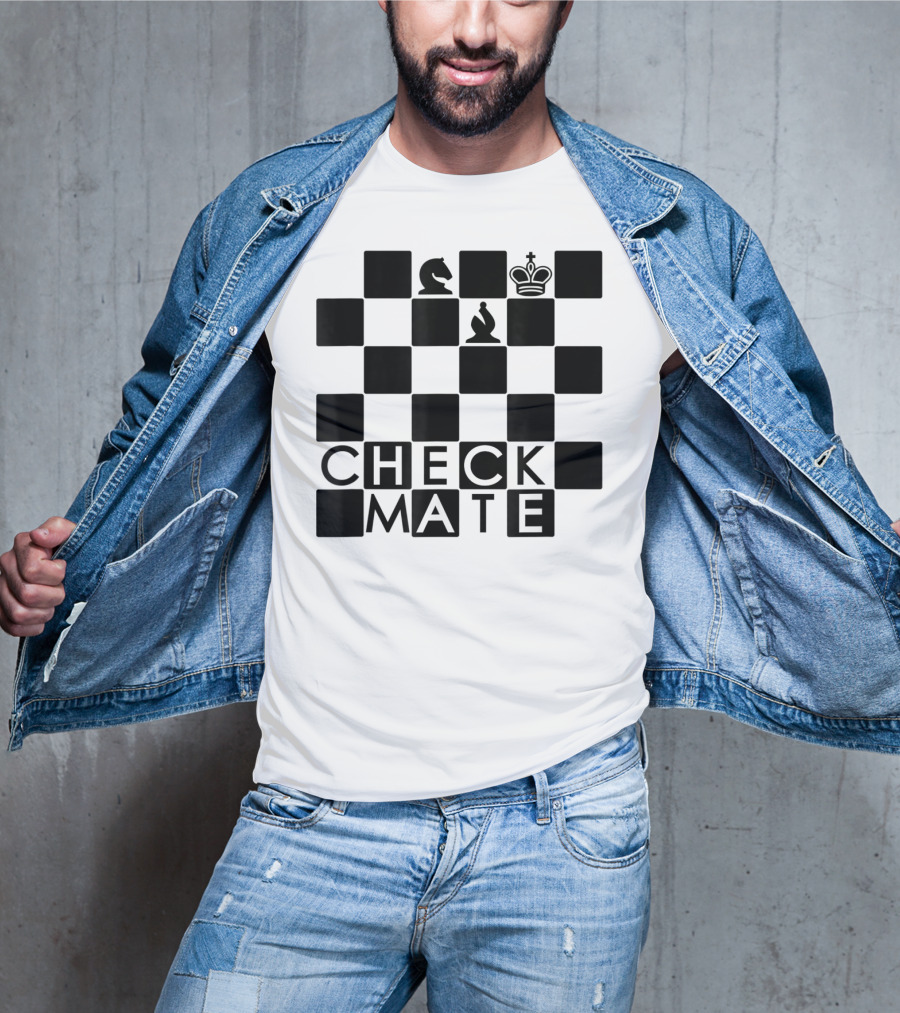 Chess Board Checkmate Knight Bishop King T-Shirt