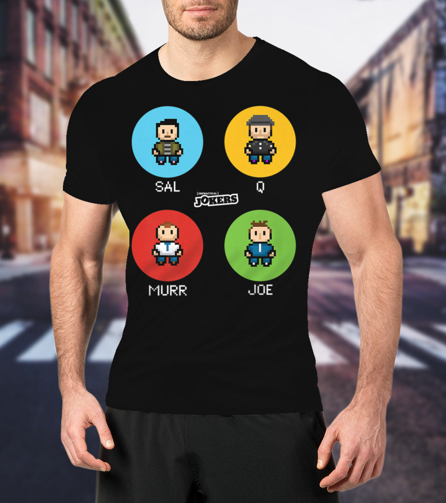 Sal Q Murr Joe Impractical Jokers Pixel T-Shirt