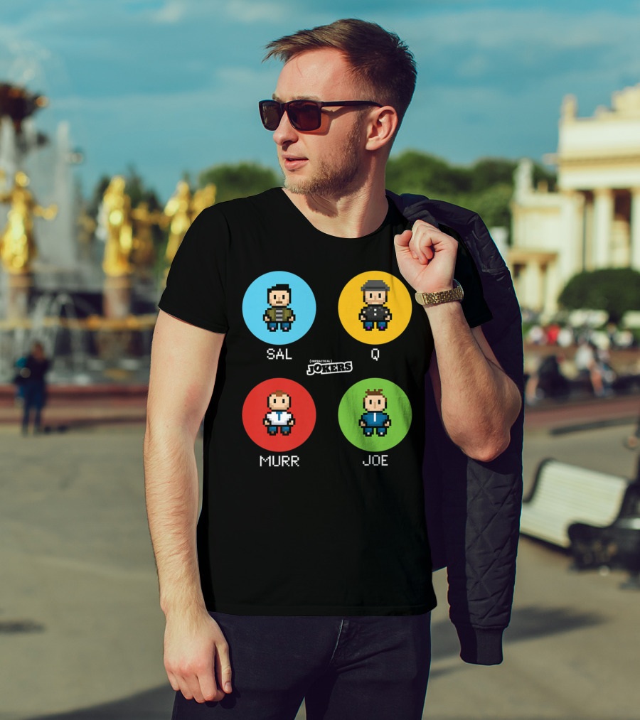 Sal Q Murr Joe Impractical Jokers Pixel T-Shirt