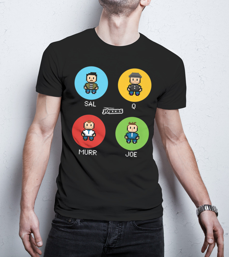 Sal Q Murr Joe Impractical Jokers Pixel T-Shirt