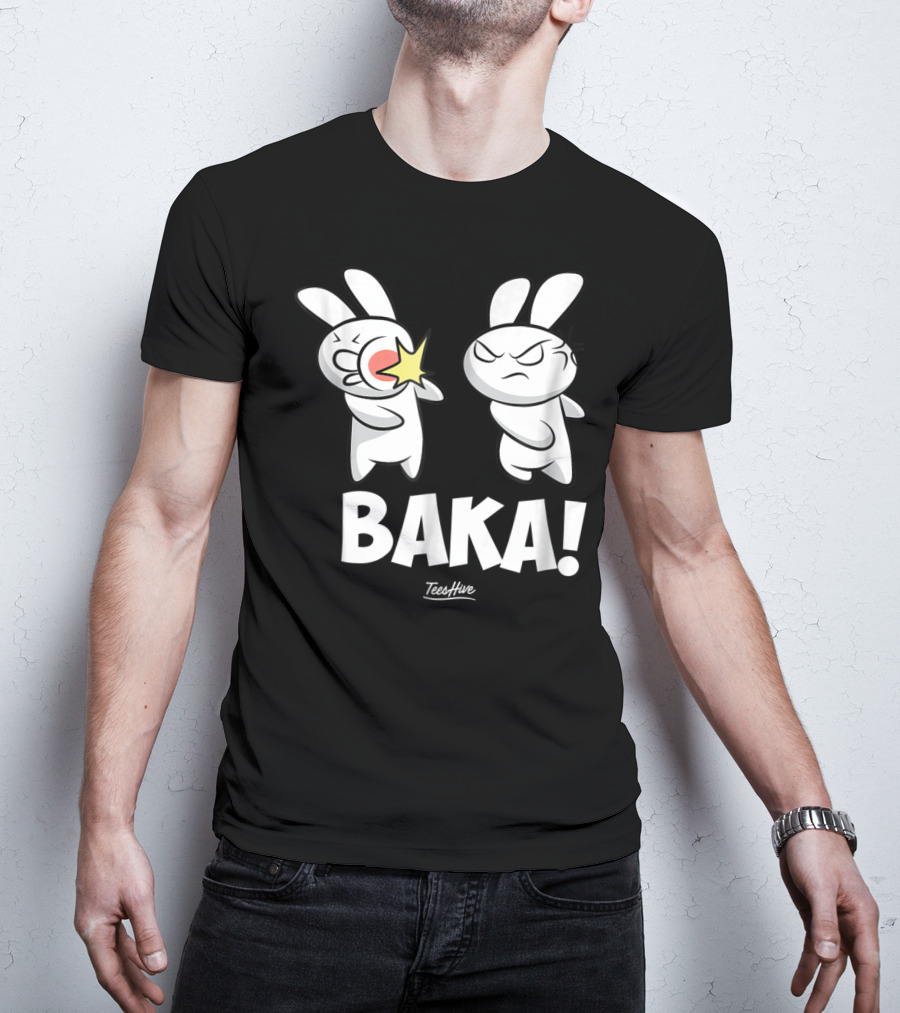 Baka Anime Rabbit Slap Funny Japanese Anime Lover T-Shirt