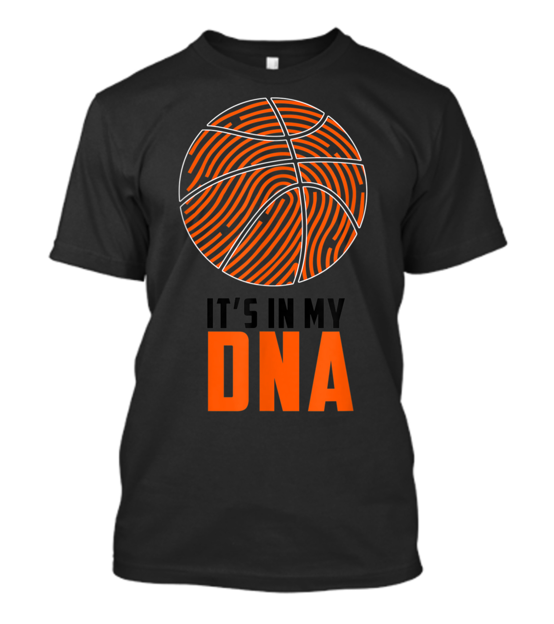 It's In My DNA Basketball Fingerprint Circle T-Shirt