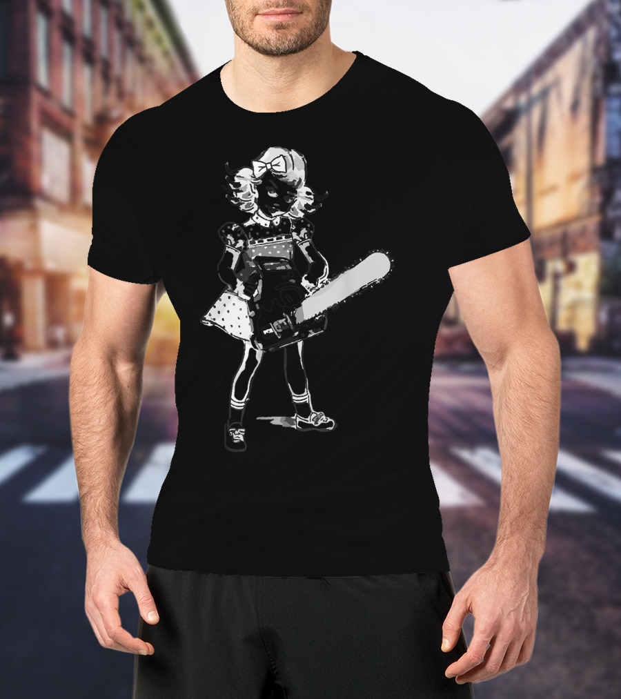 Chainsaw Girl Punk Goth Horror Aesthetic T-Shirt