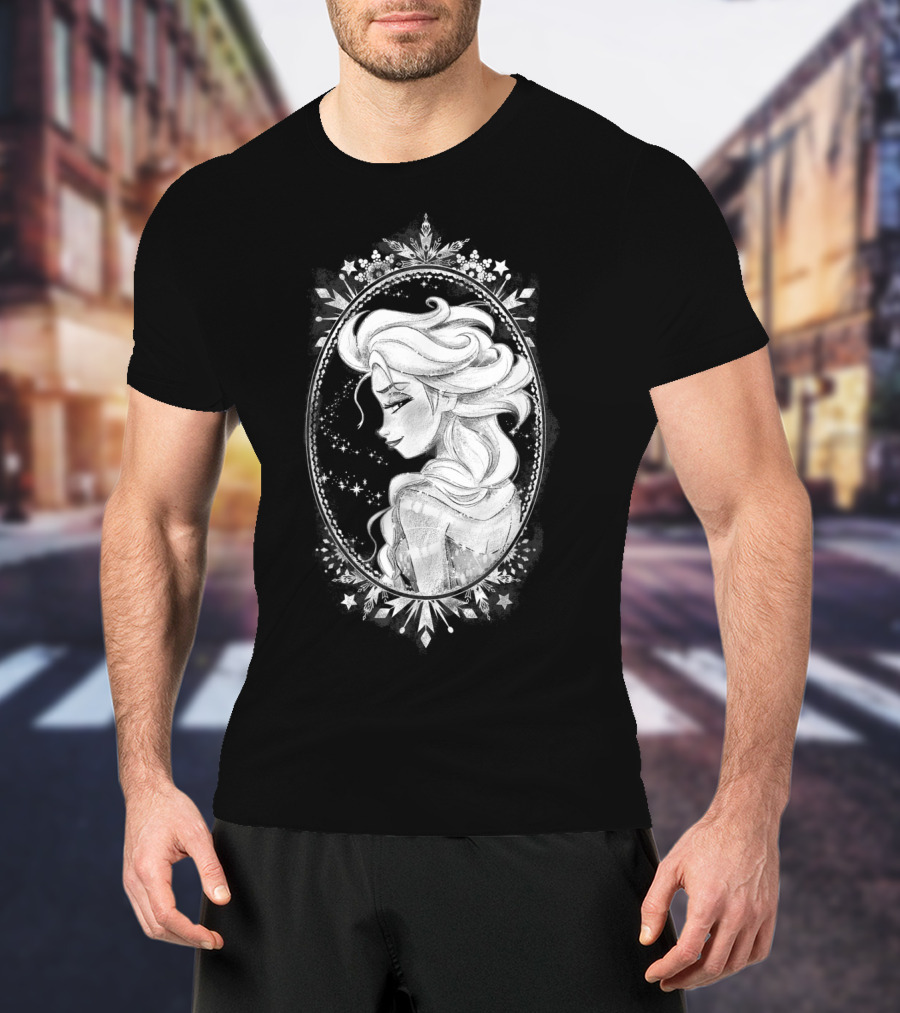 Frozen Elsa Sketch Snowflakes Disney T-Shirt