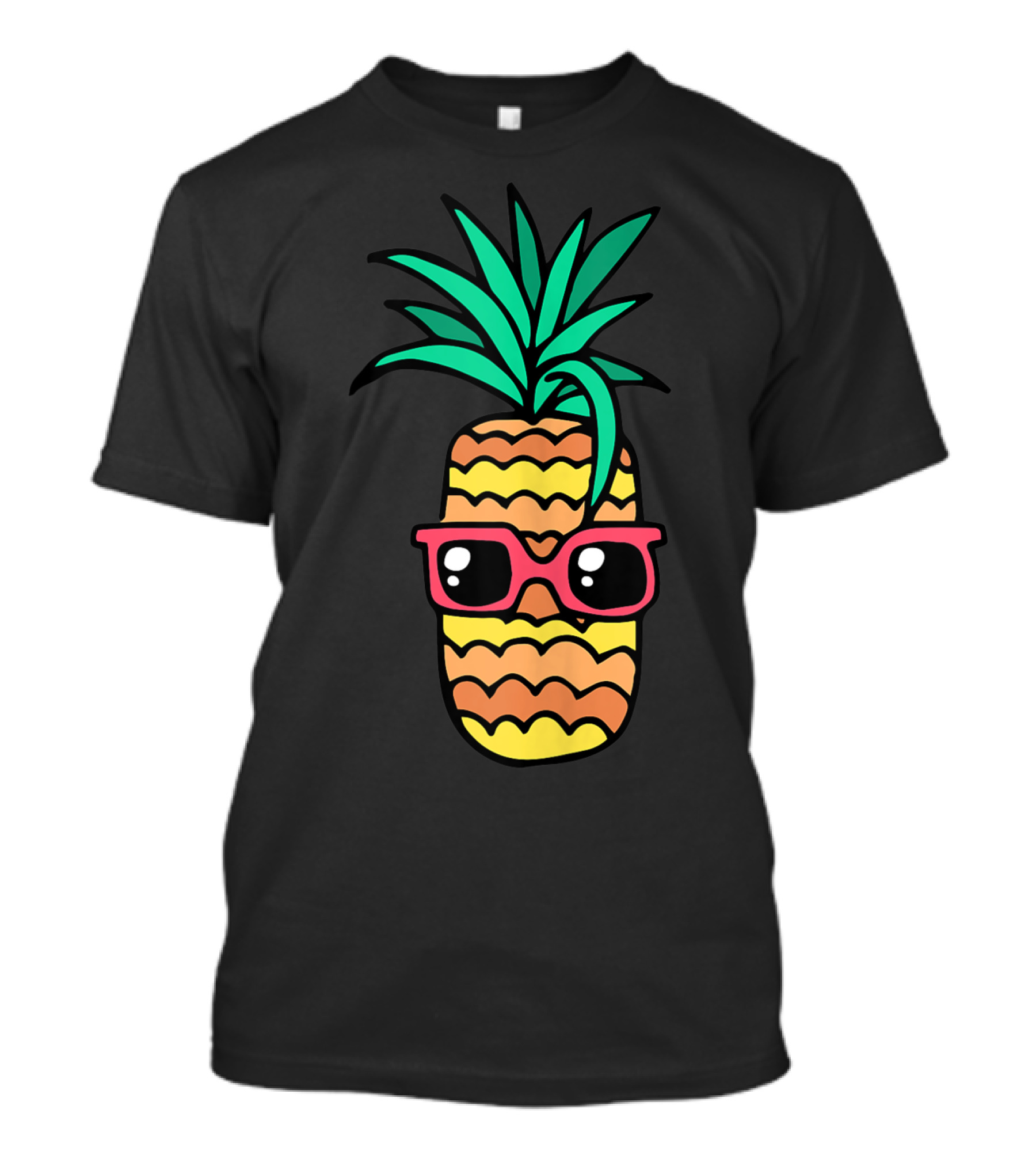 Aloha Hawaiian Pineapple Sunglasses Summer Beach Vibes T-Shirt