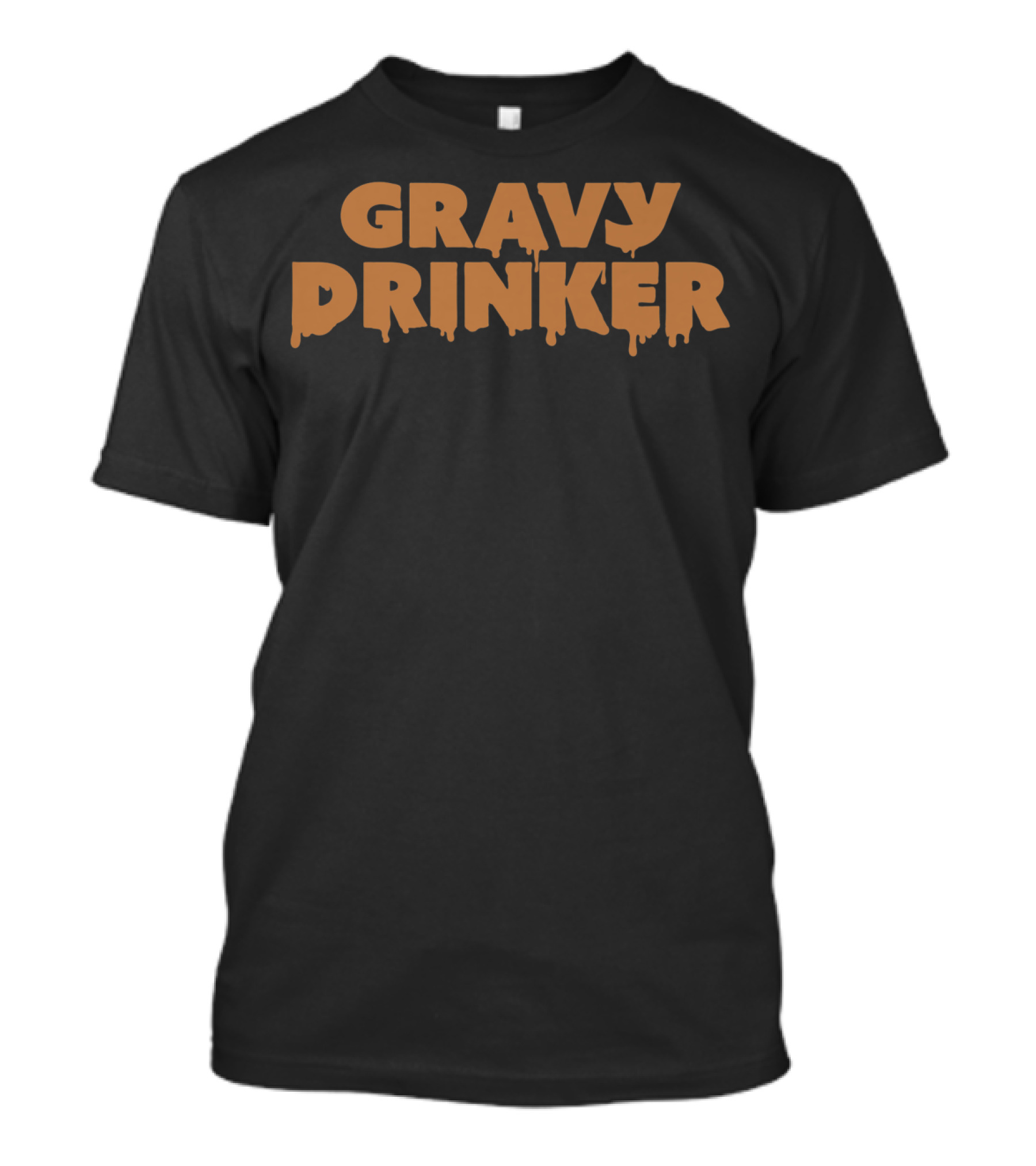 Jim Gaffigan Gravy Drinker Text Bold Dripping T-Shirt