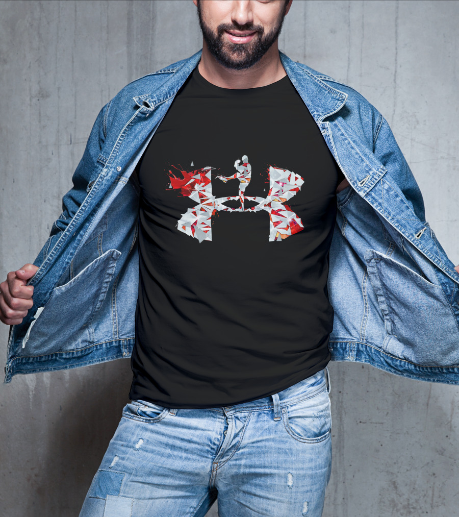 Under Armour Geometric Mma Fighter Kick T-Shirt