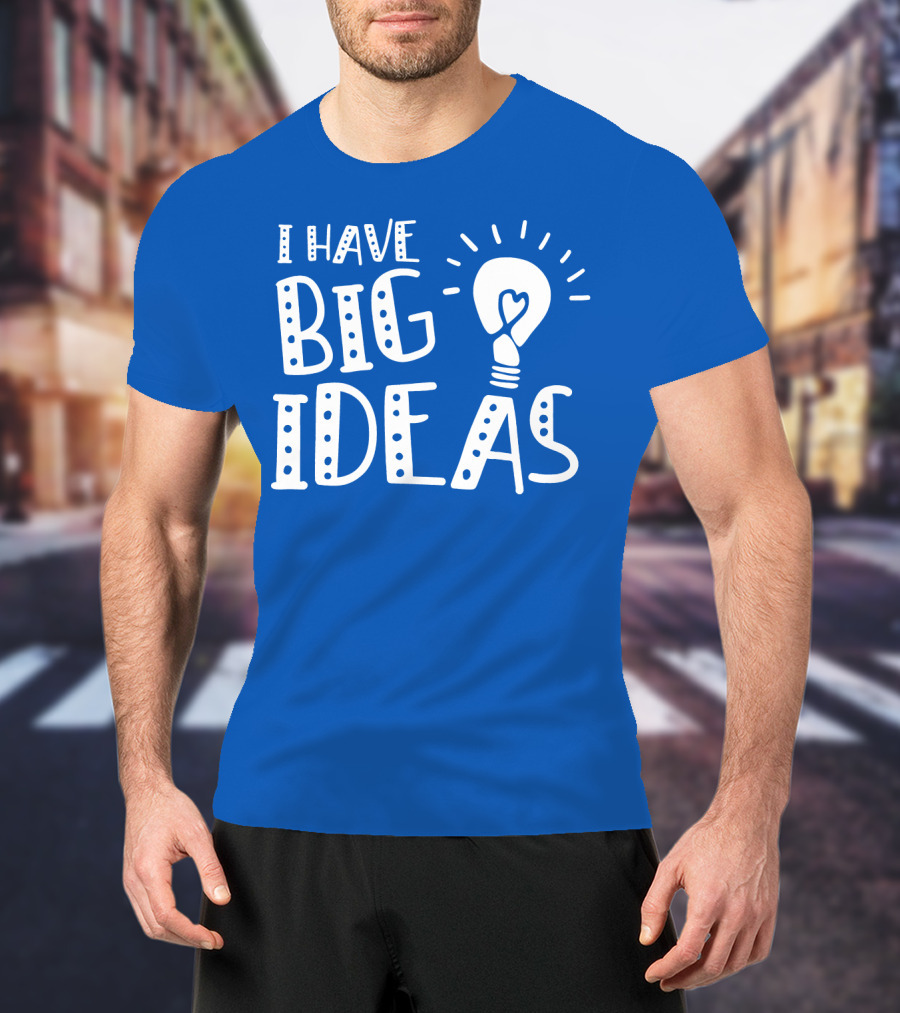 I HAVE BIG IDEAS Light Bulb Heart T-Shirt