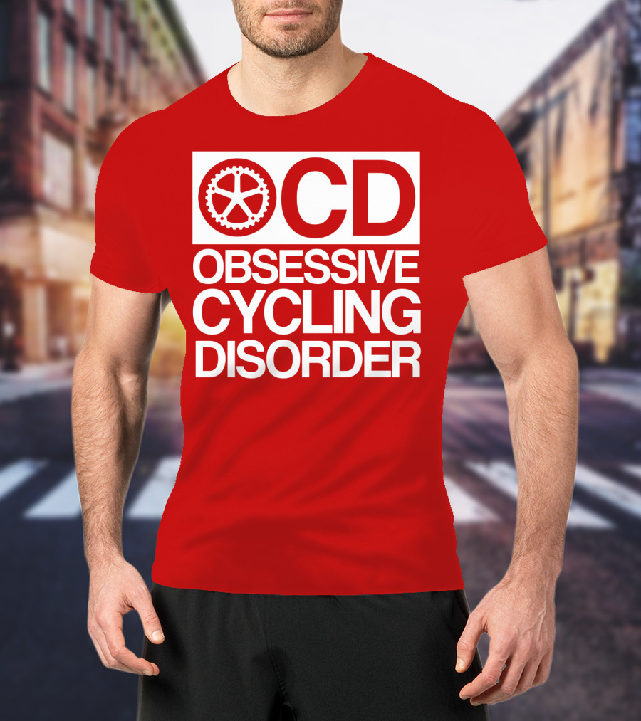 OCD Obsessive Cycling Disorder Gearwheel T-Shirt