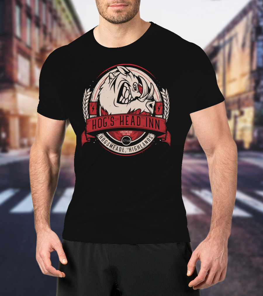 Hog's Head Inn Hogsmeade Village 1714 Highlands T-Shirt