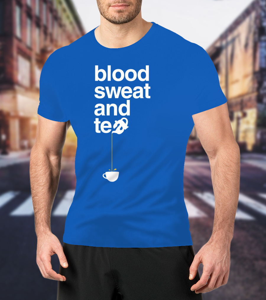 Blood Sweat And Tea Teapot To Cup Pouring T-Shirt