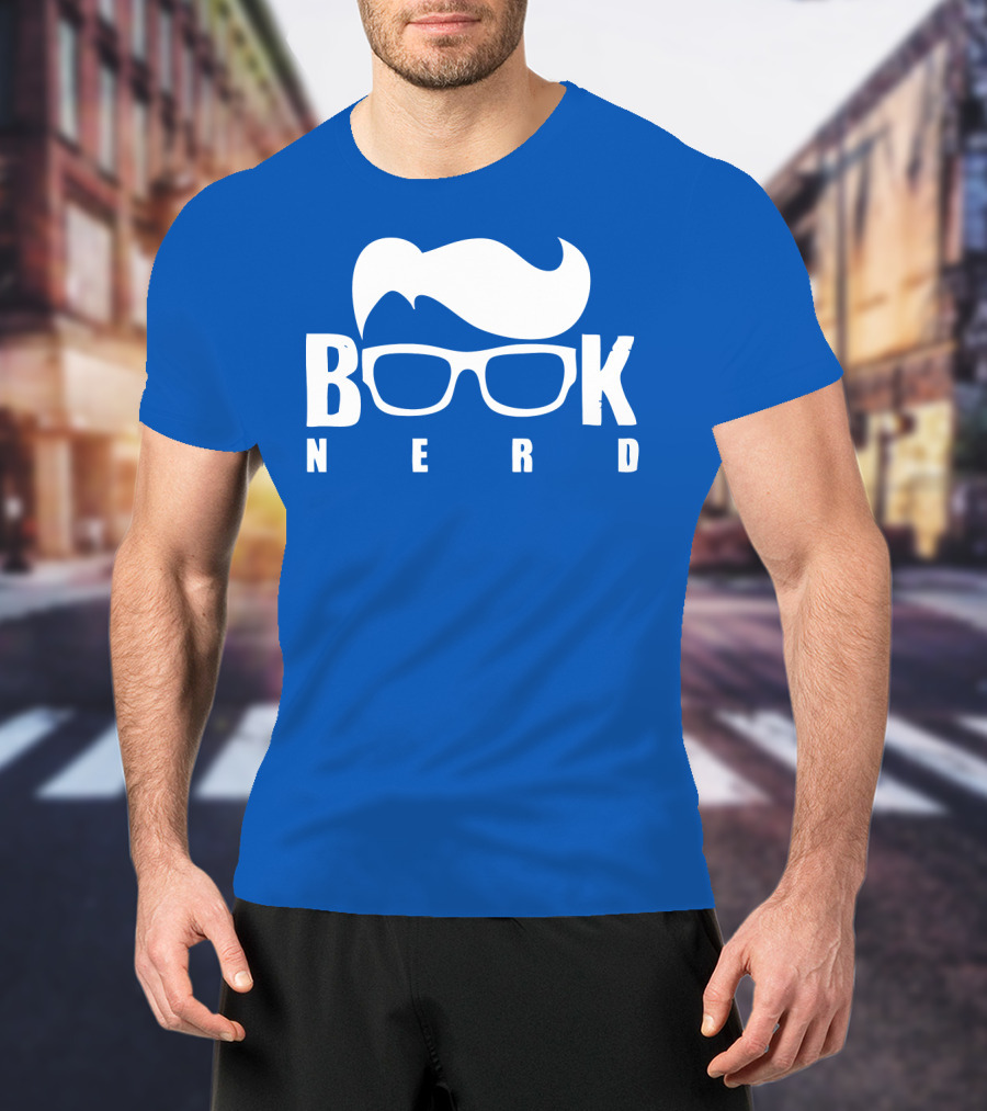 Book Nerd Glasses And Hair Silhouette T-Shirt
