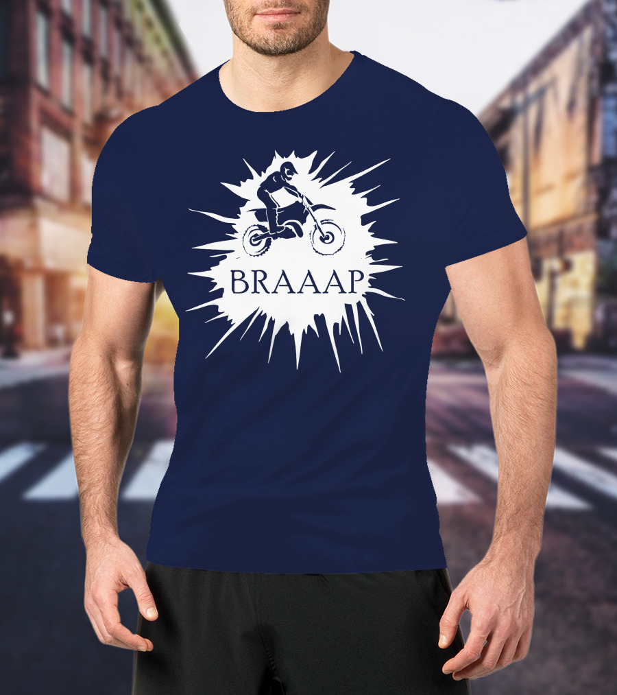 BRAAP Motocross Rider Splash T-Shirt