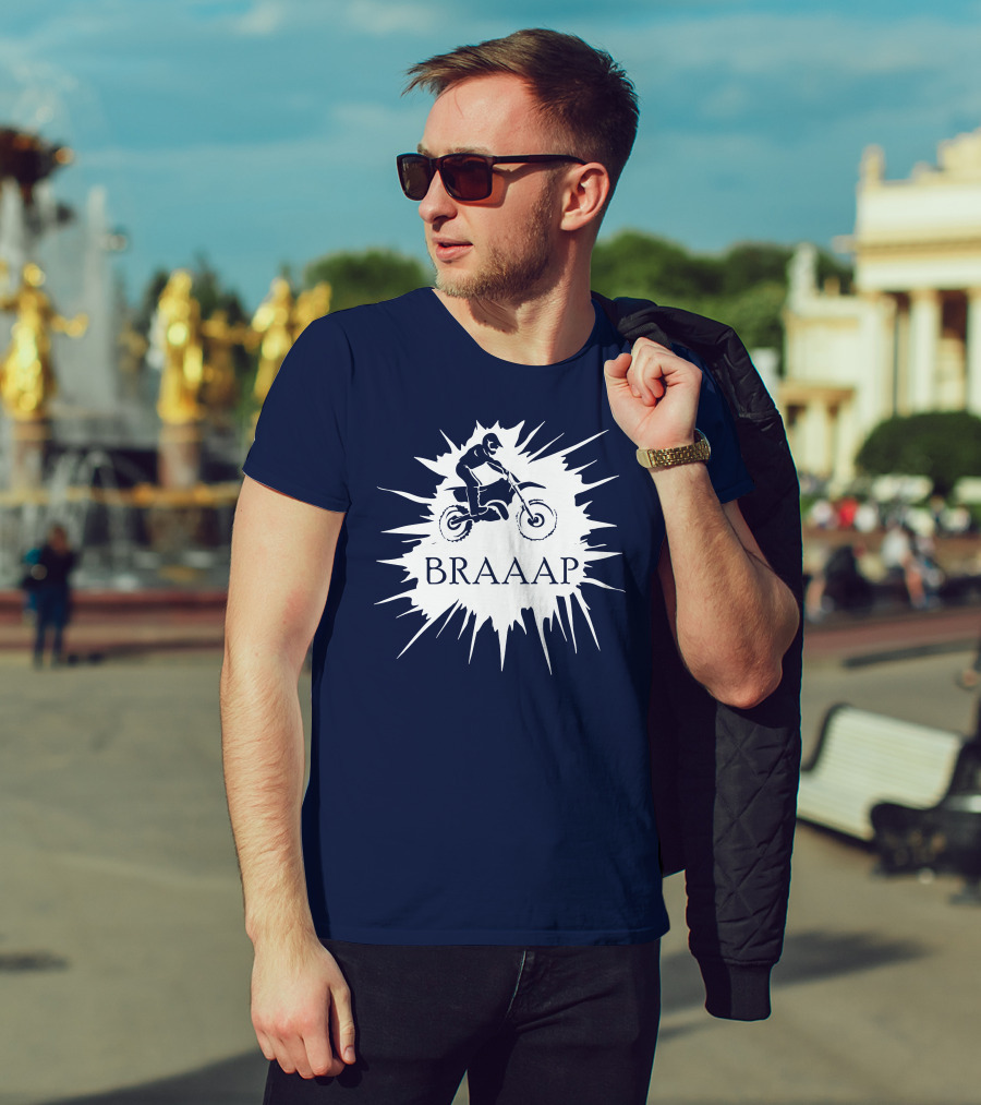 BRAAP Motocross Rider Splash T-Shirt