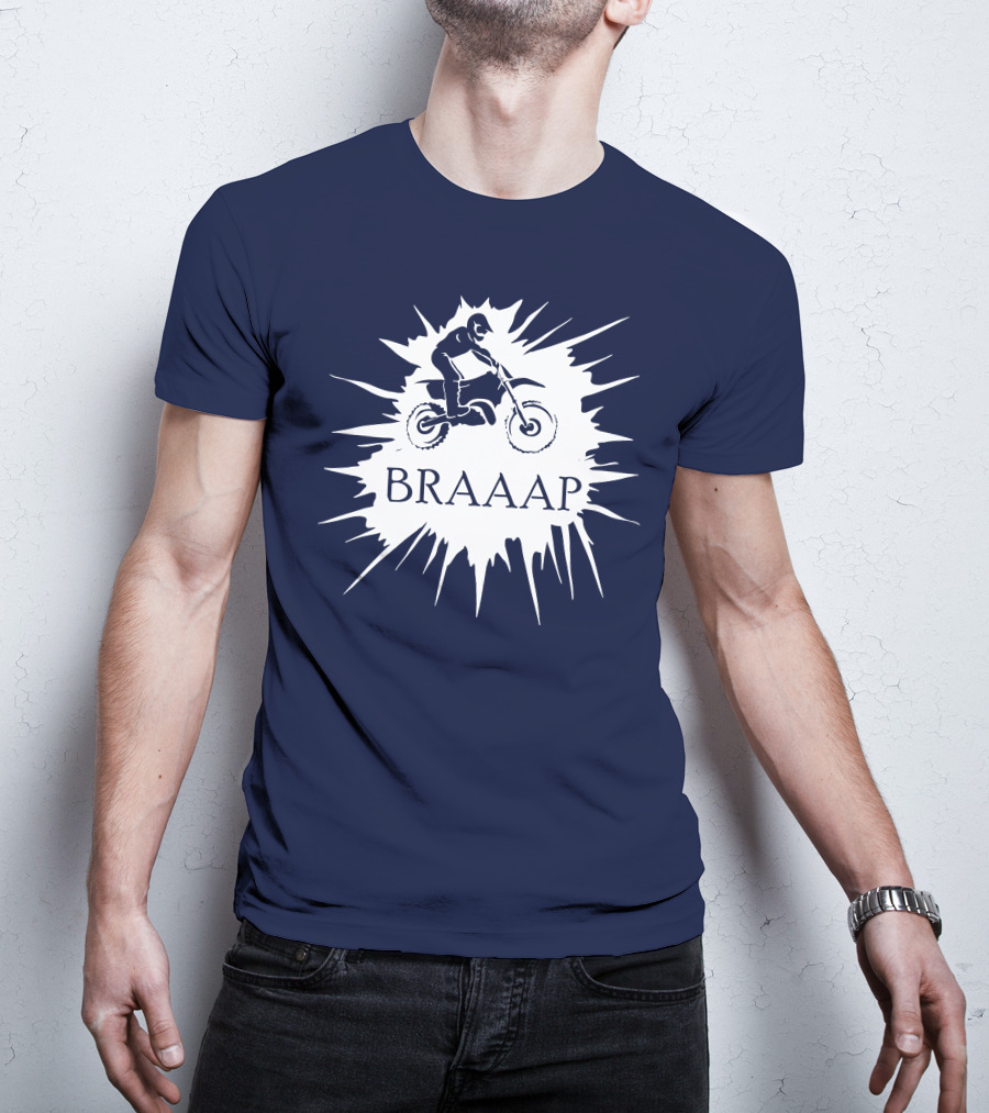 BRAAP Motocross Rider Splash T-Shirt