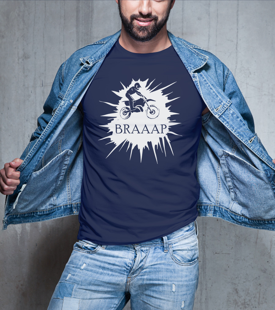 BRAAP Motocross Rider Splash T-Shirt