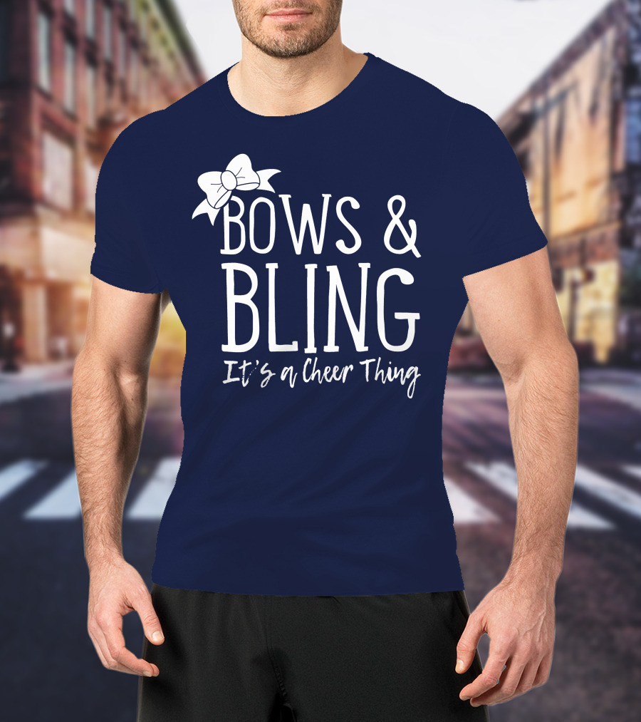 Bows And Bling It's A Cheer Thing Enthusiasts Unite T-Shirt