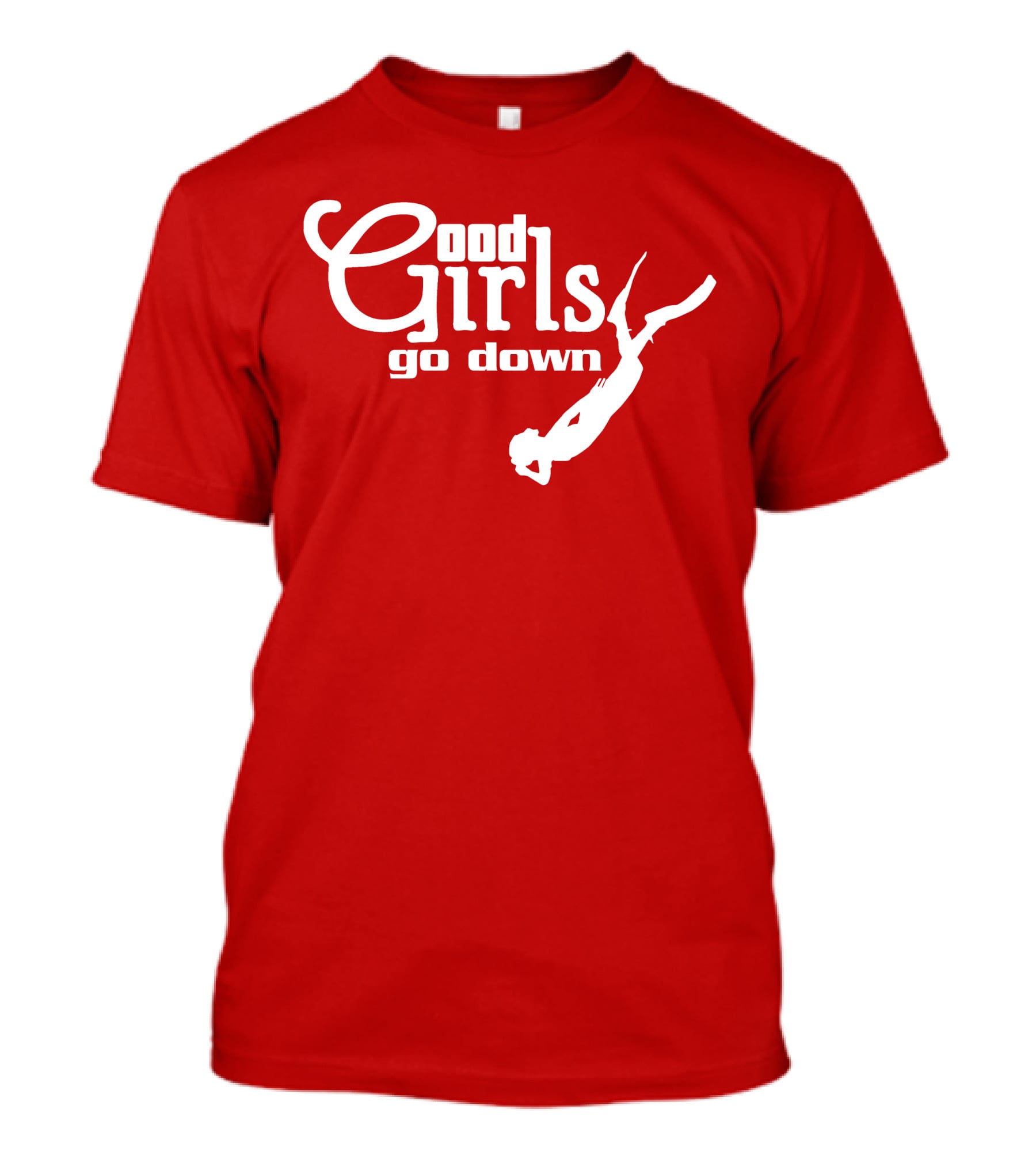 Good Girls Go Down Diving T-Shirt