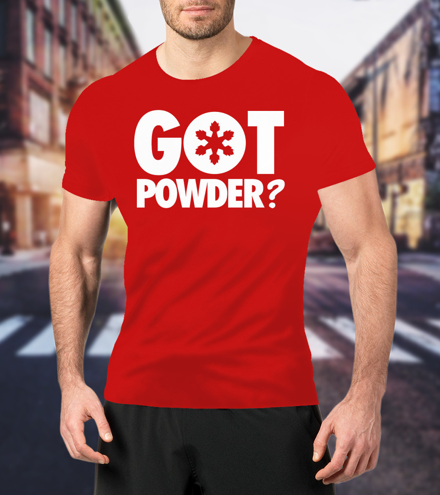 Got Powder Snowflake Skiing Enthusiast T-Shirt