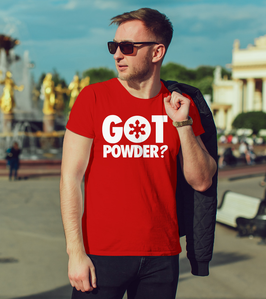Got Powder Snowflake Skiing Enthusiast T-Shirt