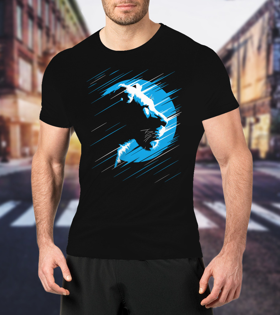 Lioness Blue Predator In Moonlight Stripes T-Shirt