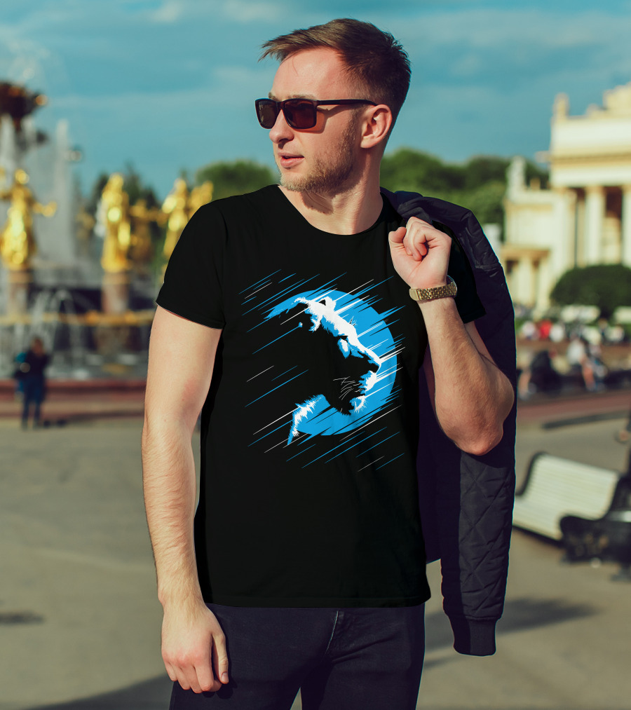 Lioness Blue Predator In Moonlight Stripes T-Shirt