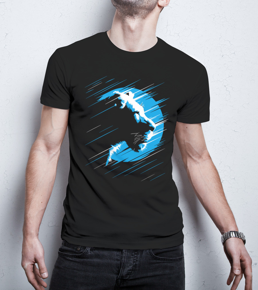 Lioness Blue Predator In Moonlight Stripes T-Shirt