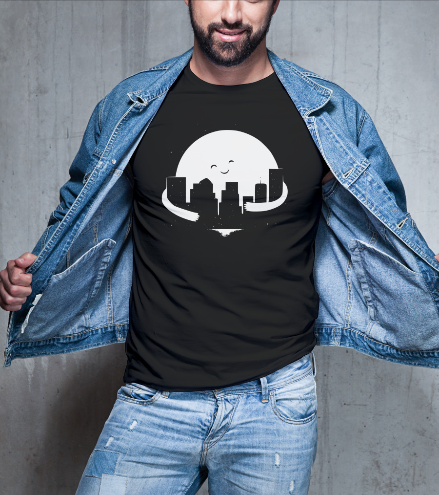 Moon Hug City Embrace T-Shirt
