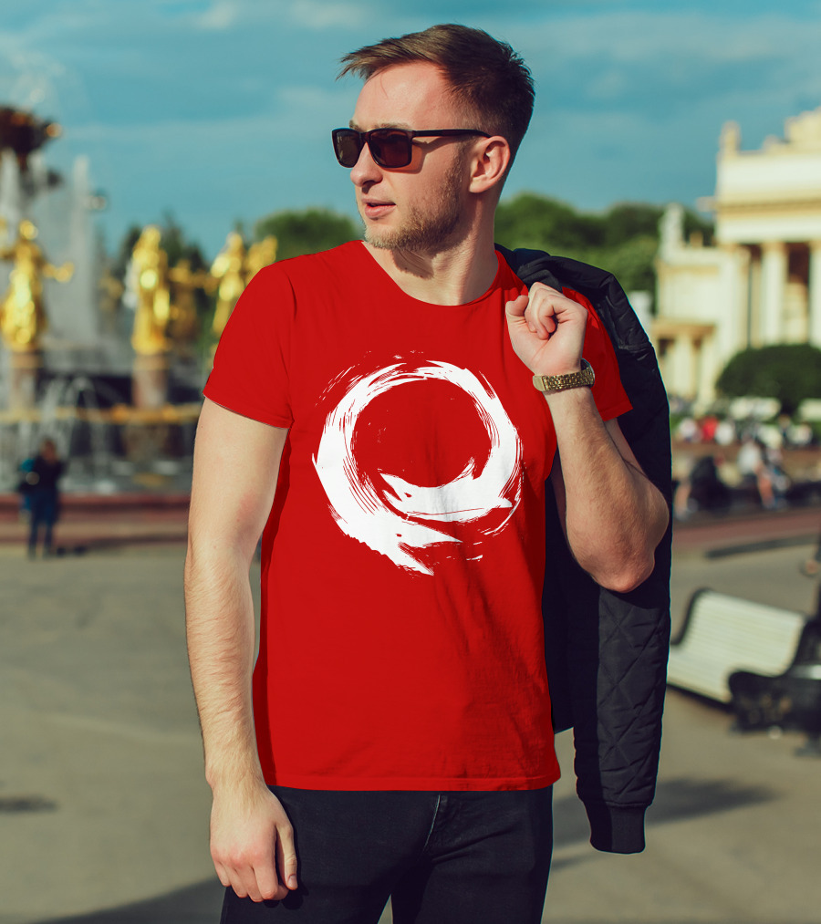 SharX Zen Enso Circle Brushstroke T-Shirt