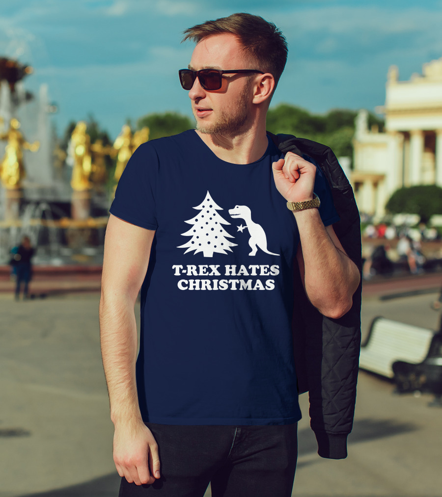 T-Rex Hates Christmas T-Shirt