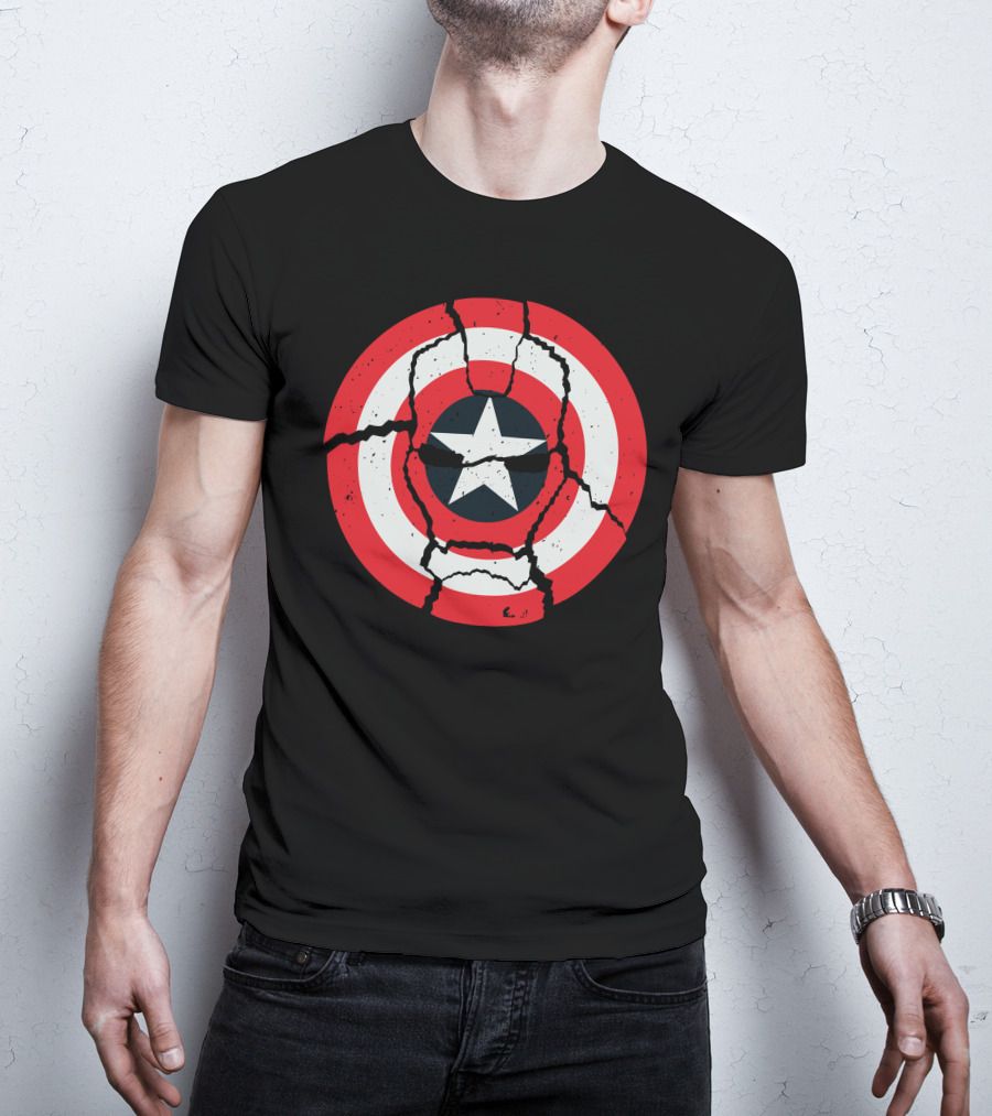 Cracked Star Shield Casualties T-Shirt